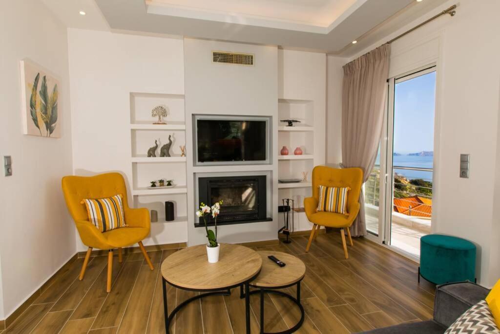 Chrysi'S Ocean View Retreat Villa Keramész Kültér fotó